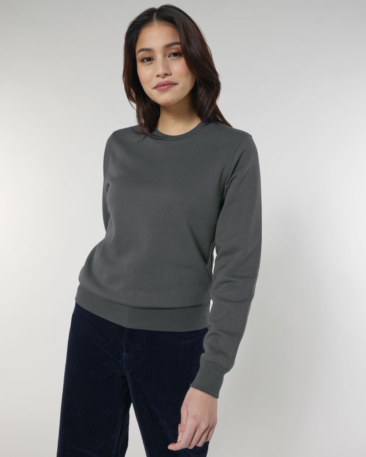 BASIC BIO SWEATSHIRT MIT RUNDHALSAUSSCHNITT, UNISEX