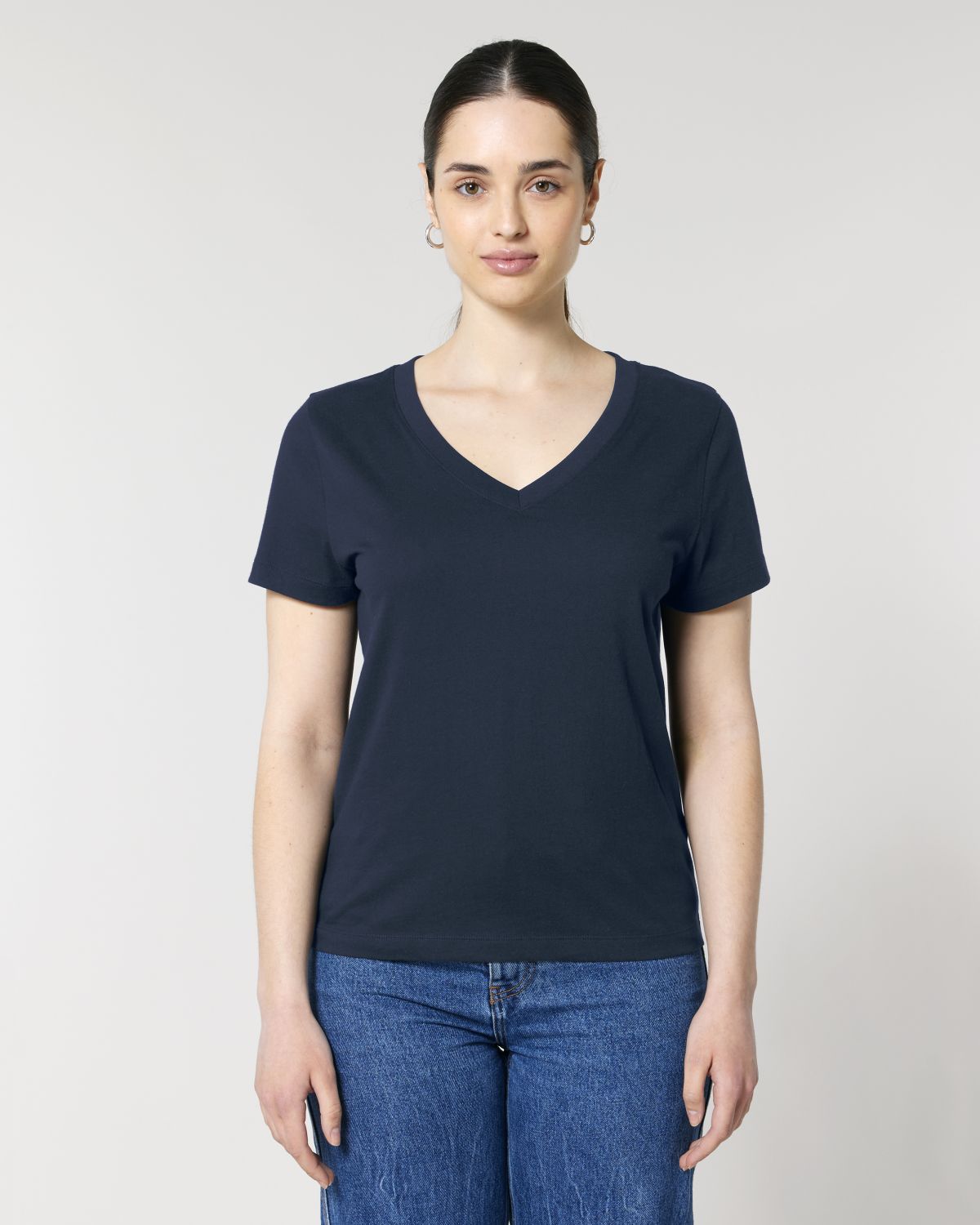 BIO V-NECK-T-SHIRT, LADIES