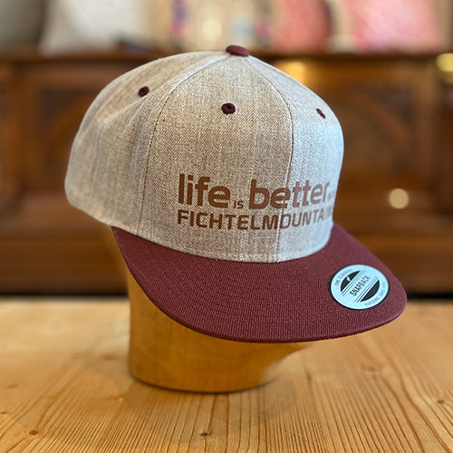 "life is better in the fichtelmountains - Fichtelsachen" - Fichtelcap - Snap Back